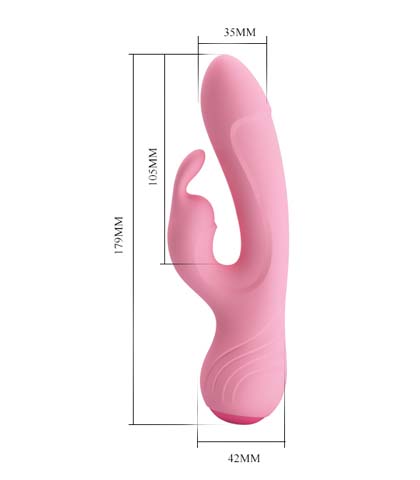Sexy vibrator sa stimulatorom za klitoris